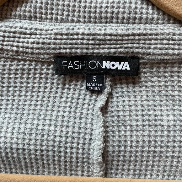 Fashion Nova Chilled Out Oversized Romper in Grey - Picture 13 of 15